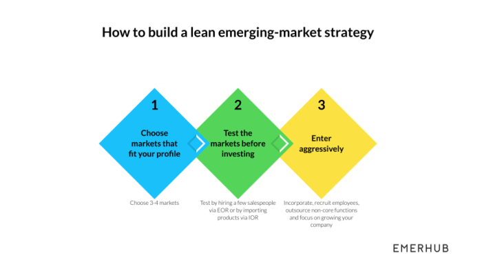 Emerging strategy markets lean market business build